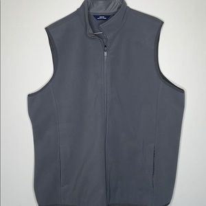 Men’s Lands End Gray Fleece Vest